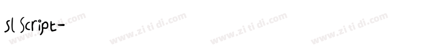 sl Script字体转换
